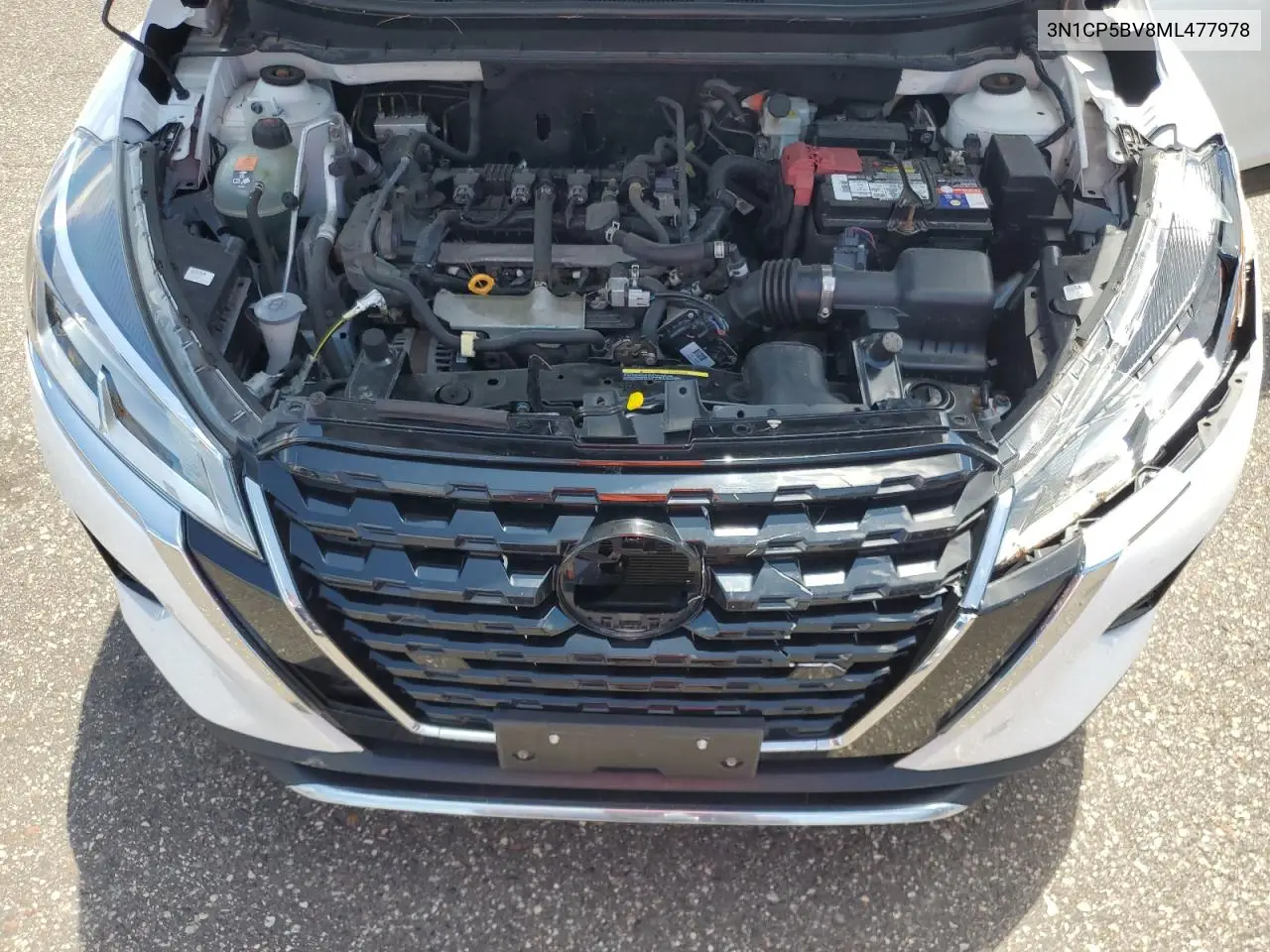 2021 Nissan Kicks S VIN: 3N1CP5BV8ML477978 Lot: 62595615