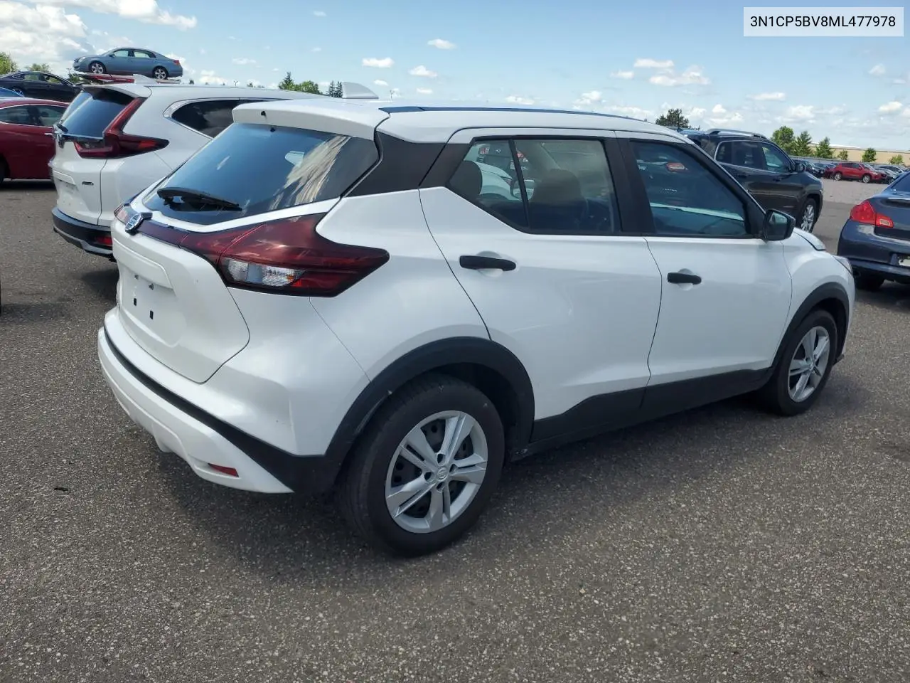 2021 Nissan Kicks S VIN: 3N1CP5BV8ML477978 Lot: 62595615