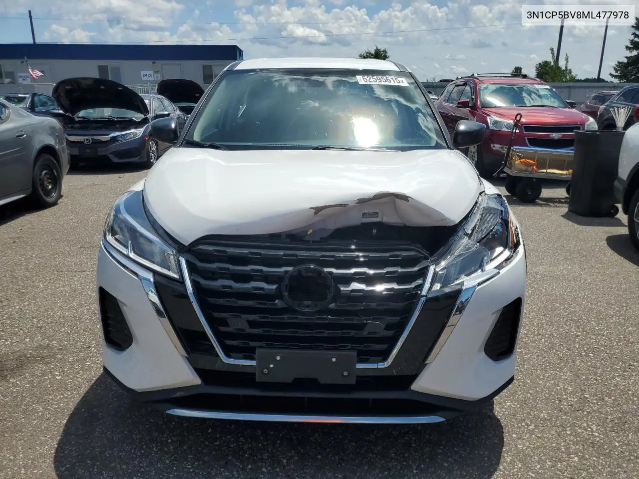 2021 Nissan Kicks S VIN: 3N1CP5BV8ML477978 Lot: 62595615
