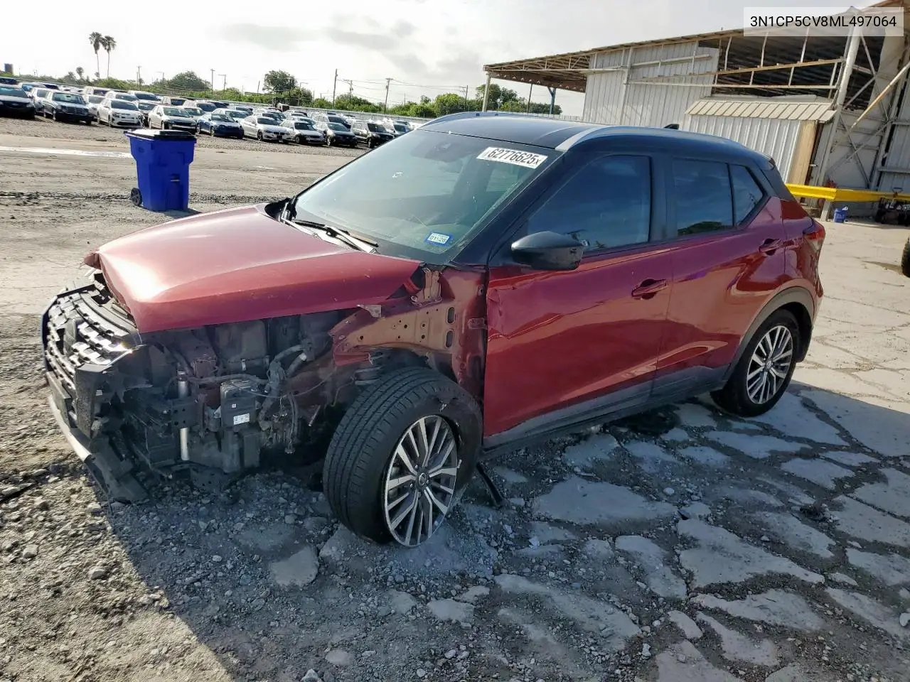 2021 Nissan Kicks Sv VIN: 3N1CP5CV8ML497064 Lot: 62776625