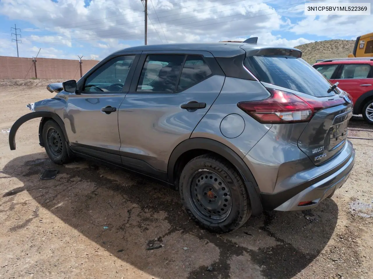 2021 Nissan Kicks S VIN: 3N1CP5BV1ML522369 Lot: 63111105