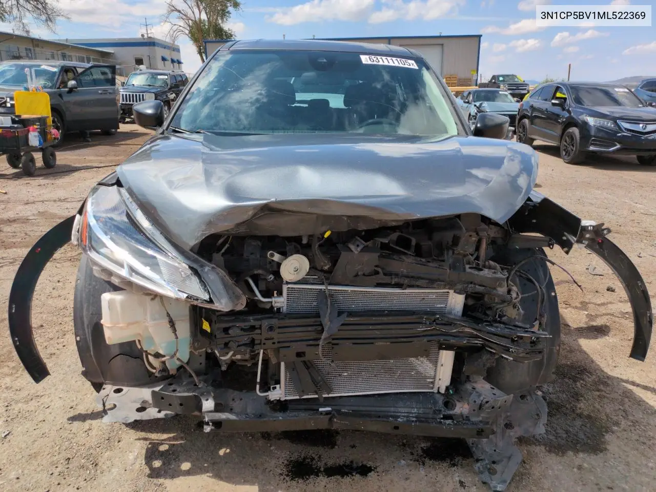 2021 Nissan Kicks S VIN: 3N1CP5BV1ML522369 Lot: 63111105