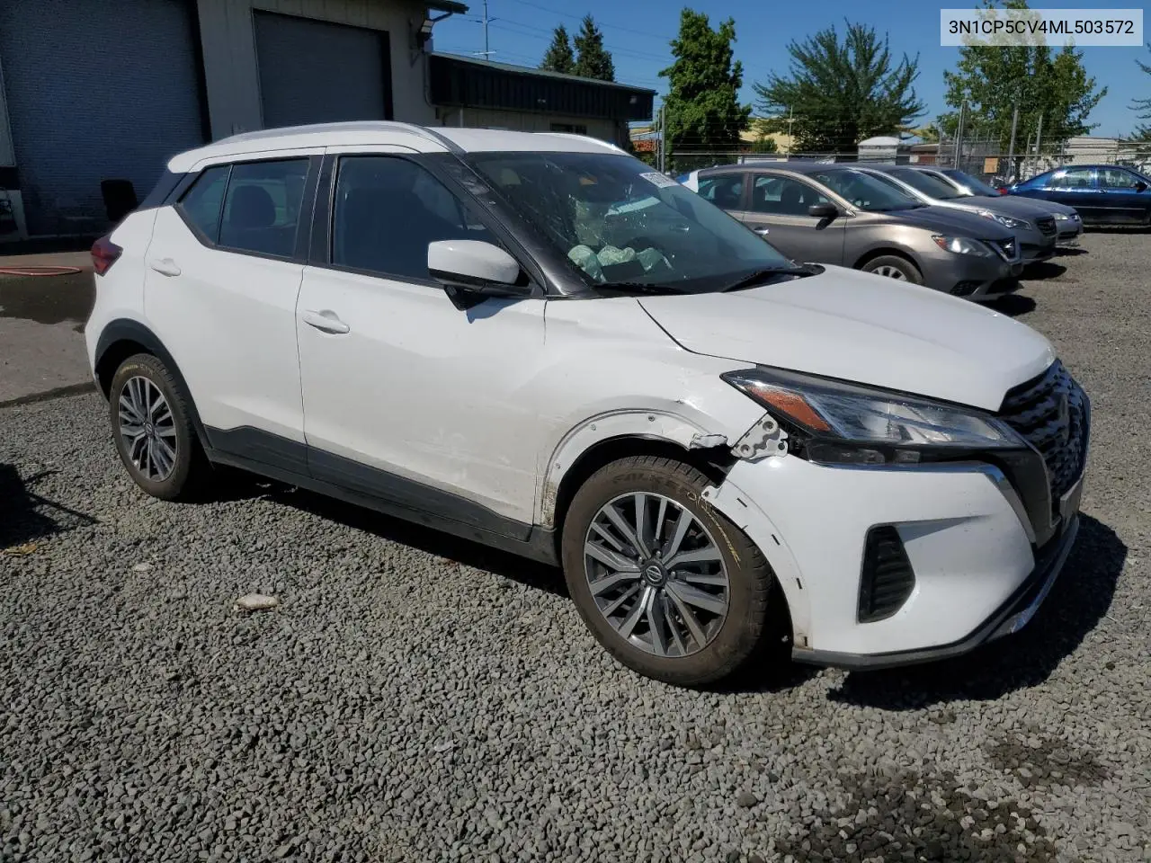 2021 Nissan Kicks Sv VIN: 3N1CP5CV4ML503572 Lot: 63167045