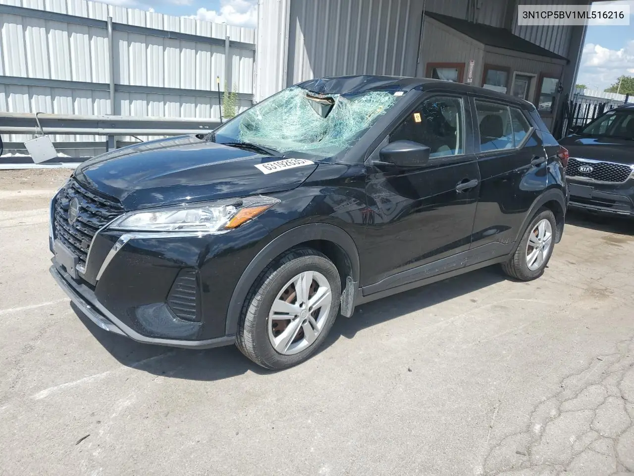 2021 Nissan Kicks S VIN: 3N1CP5BV1ML516216 Lot: 63192635