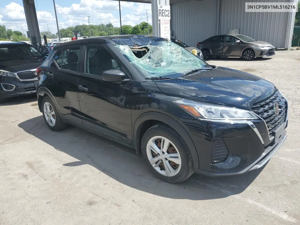 2021 Nissan Kicks S VIN: 3N1CP5BV1ML516216 Lot: 63192635