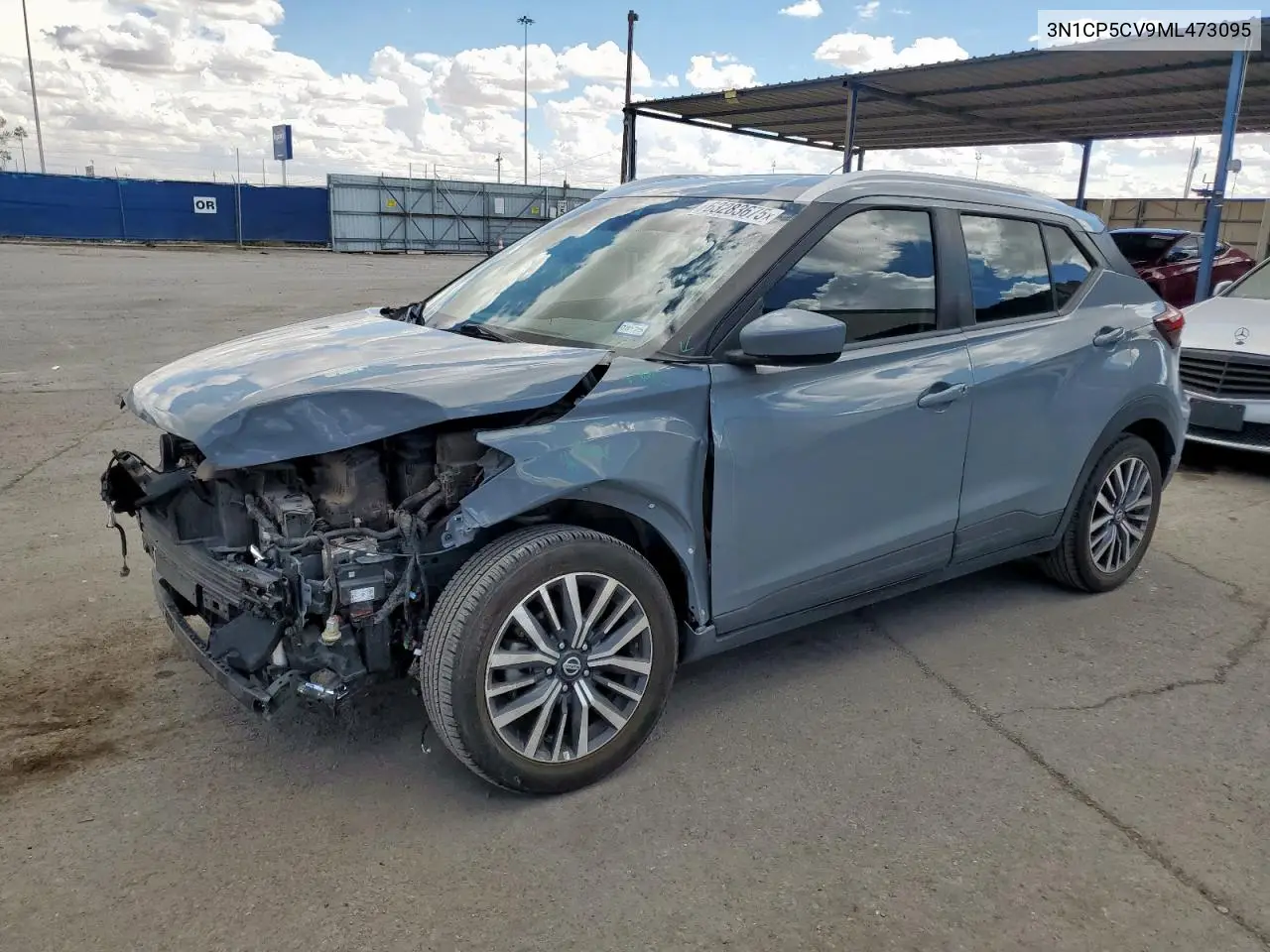 2021 Nissan Kicks Sv VIN: 3N1CP5CV9ML473095 Lot: 63283675