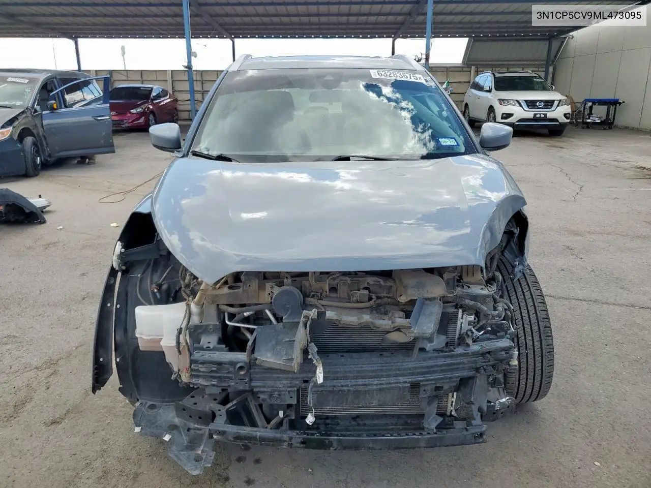 2021 Nissan Kicks Sv VIN: 3N1CP5CV9ML473095 Lot: 63283675