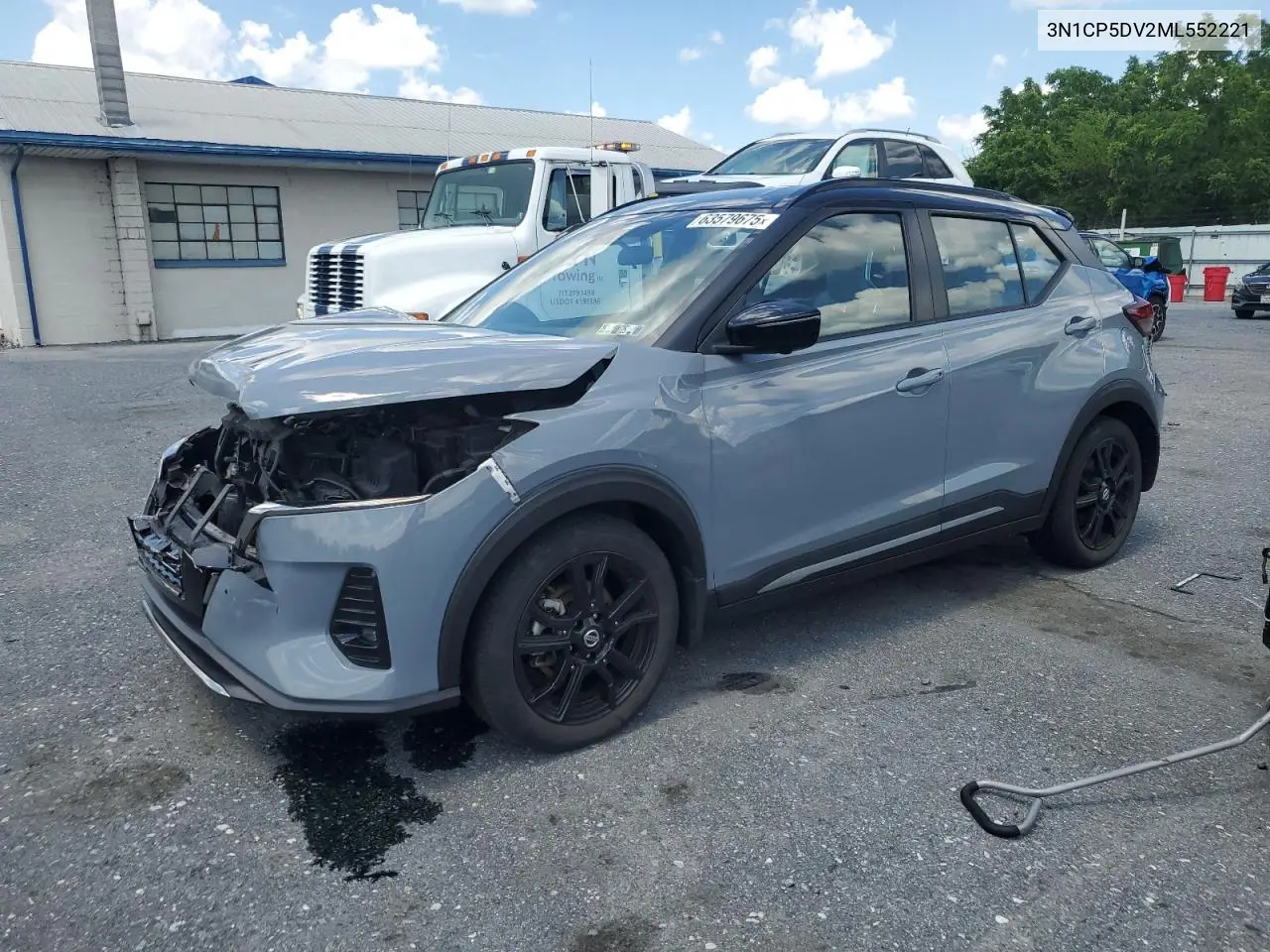 2021 Nissan Kicks Sr VIN: 3N1CP5DV2ML552221 Lot: 63579675