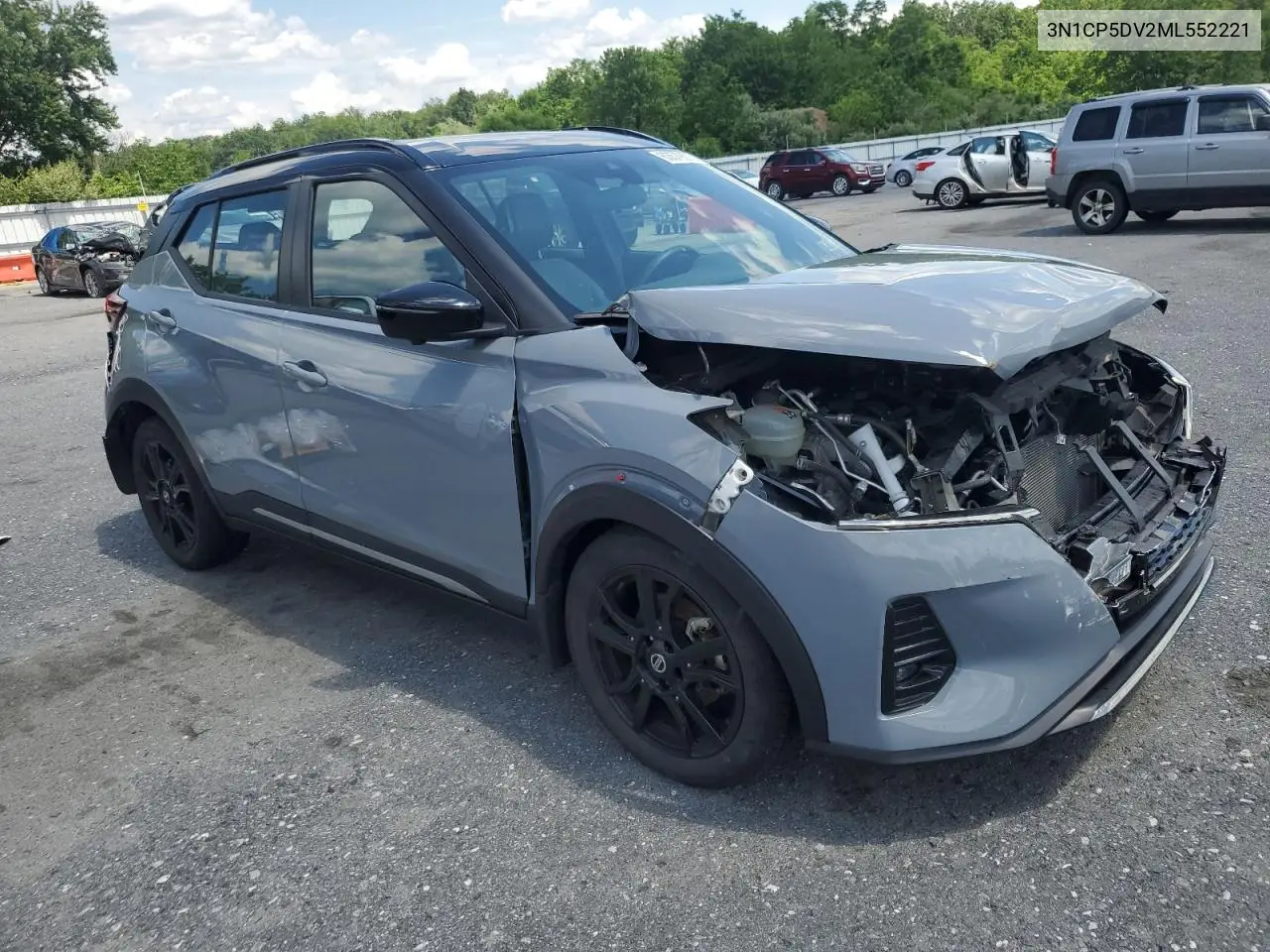 2021 Nissan Kicks Sr VIN: 3N1CP5DV2ML552221 Lot: 63579675