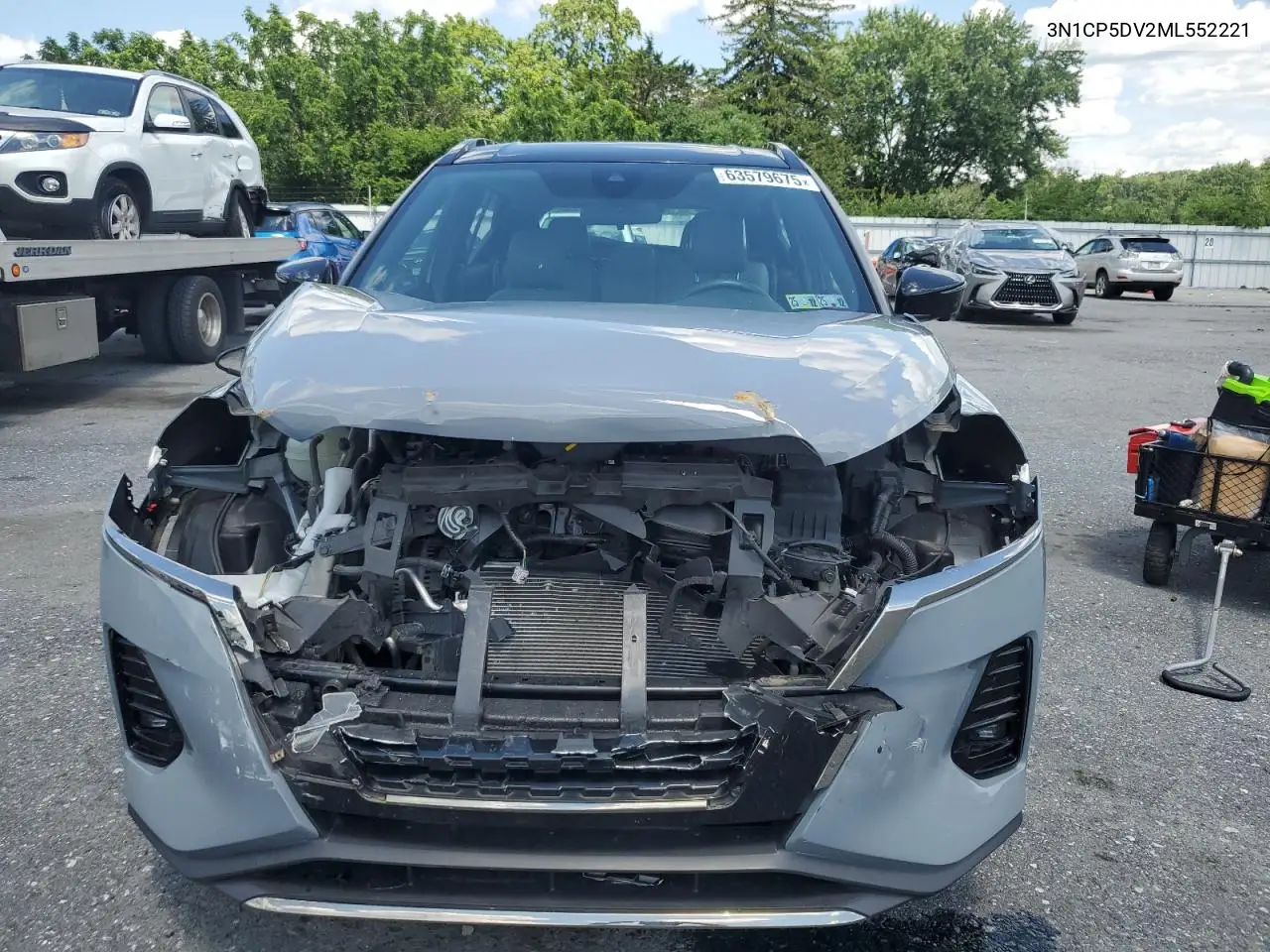 2021 Nissan Kicks Sr VIN: 3N1CP5DV2ML552221 Lot: 63579675