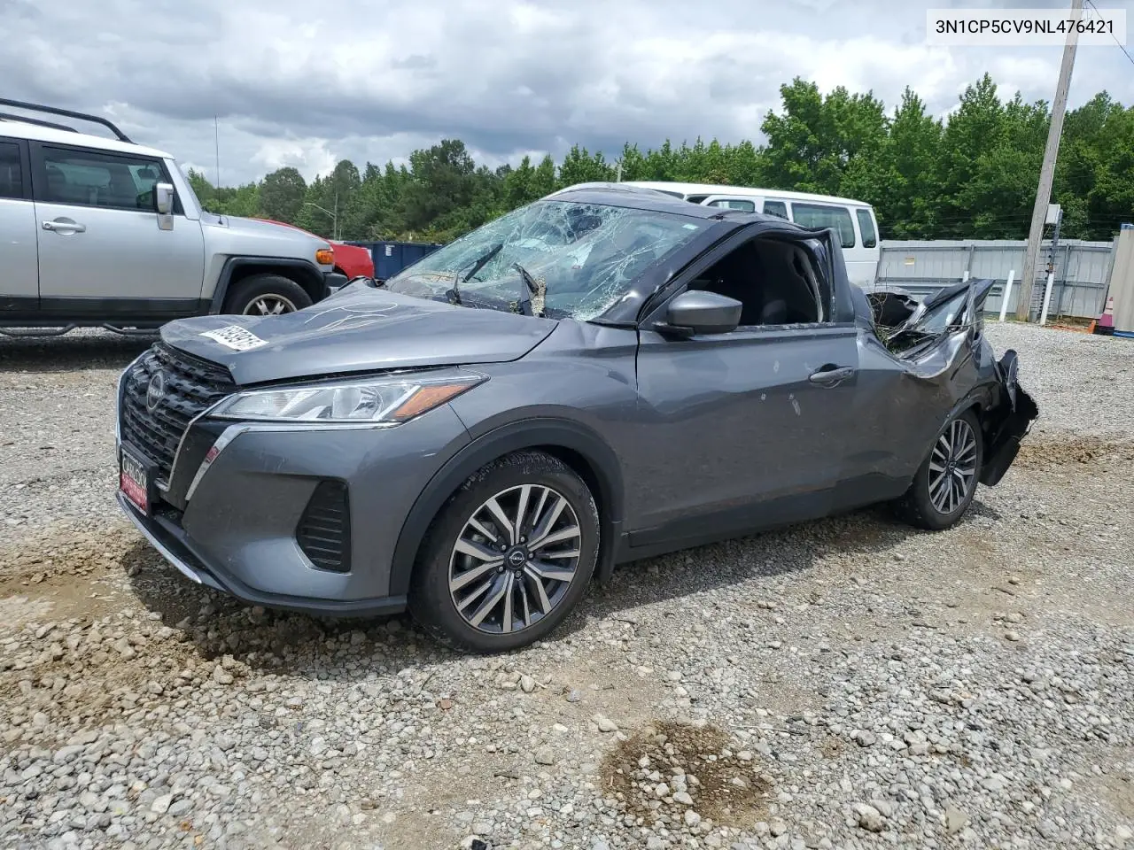 2022 Nissan Kicks Sv VIN: 3N1CP5CV9NL476421 Lot: 58693915
