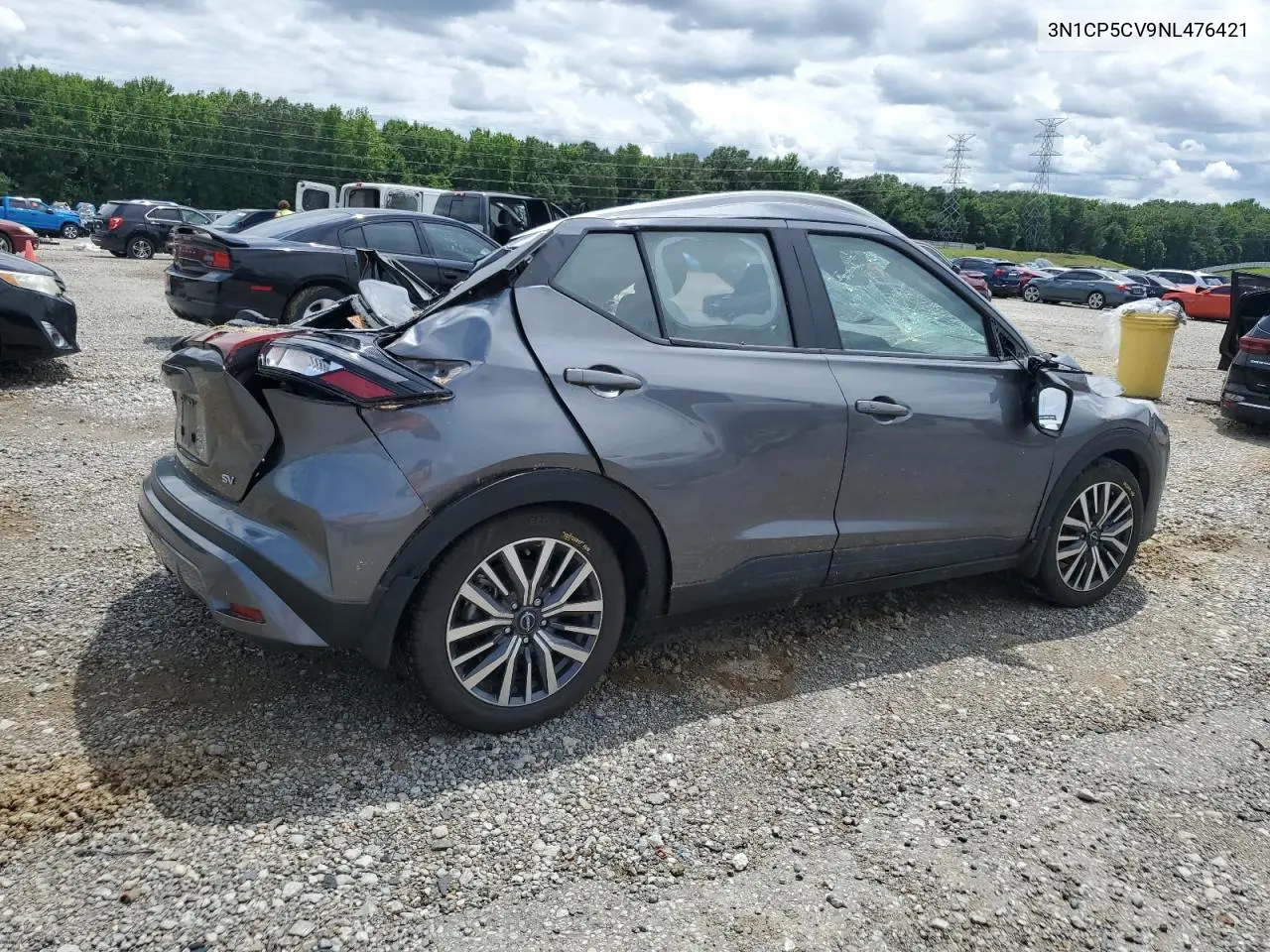 2022 Nissan Kicks Sv VIN: 3N1CP5CV9NL476421 Lot: 58693915
