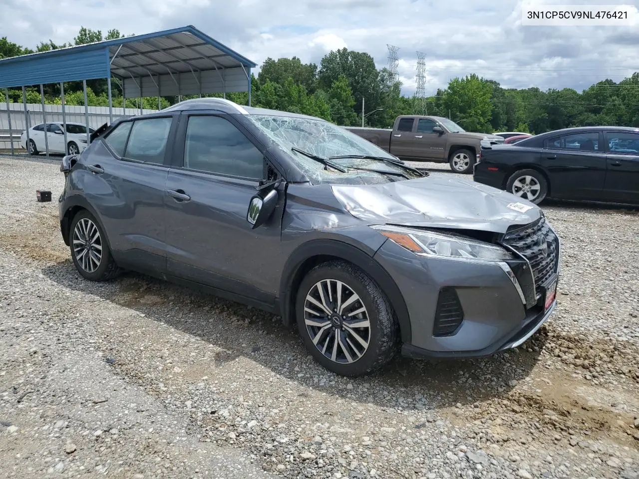 2022 Nissan Kicks Sv VIN: 3N1CP5CV9NL476421 Lot: 58693915