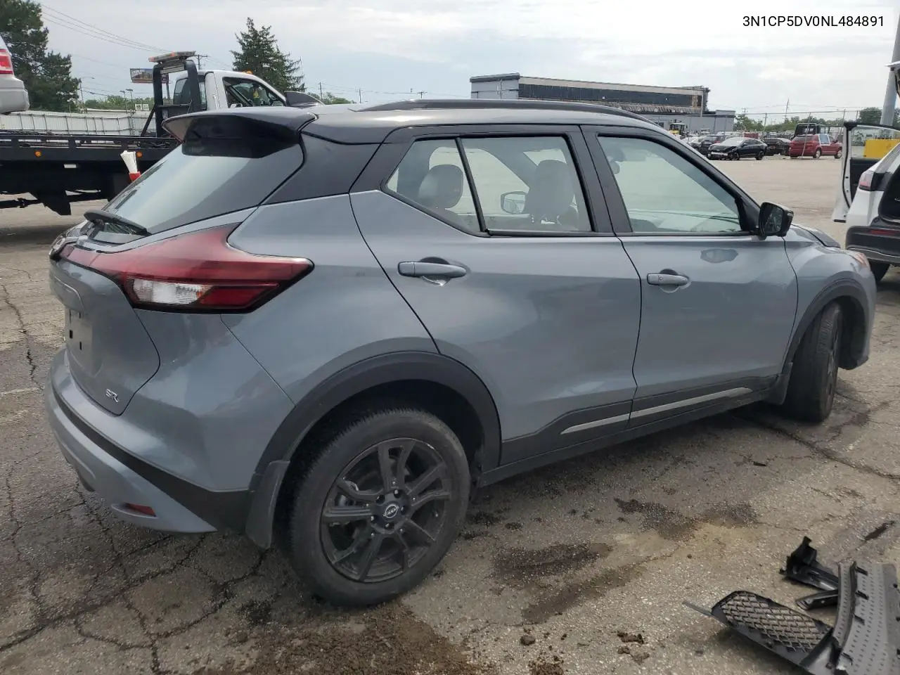 2022 Nissan Kicks Sr VIN: 3N1CP5DV0NL484891 Lot: 58997405