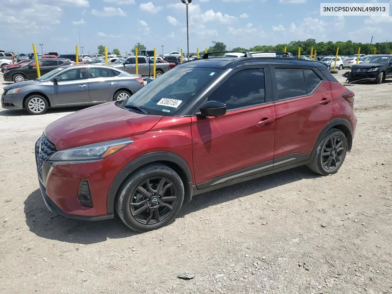 2022 Nissan Kicks Sr VIN: 3N1CP5DVXNL498913 Lot: 62063155