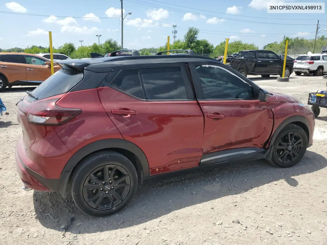2022 Nissan Kicks Sr VIN: 3N1CP5DVXNL498913 Lot: 62063155