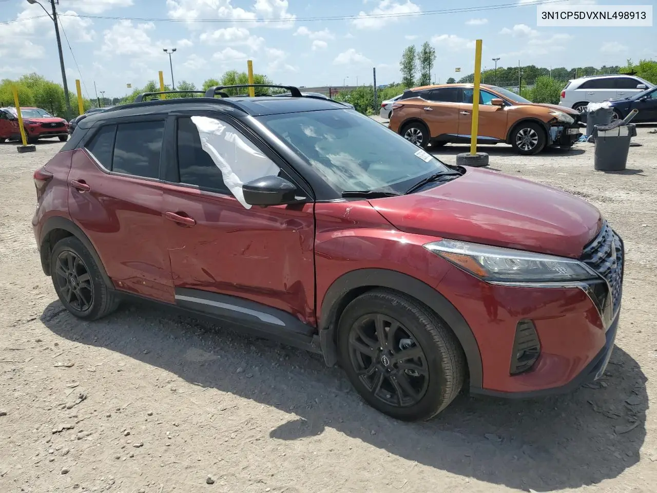 2022 Nissan Kicks Sr VIN: 3N1CP5DVXNL498913 Lot: 62063155