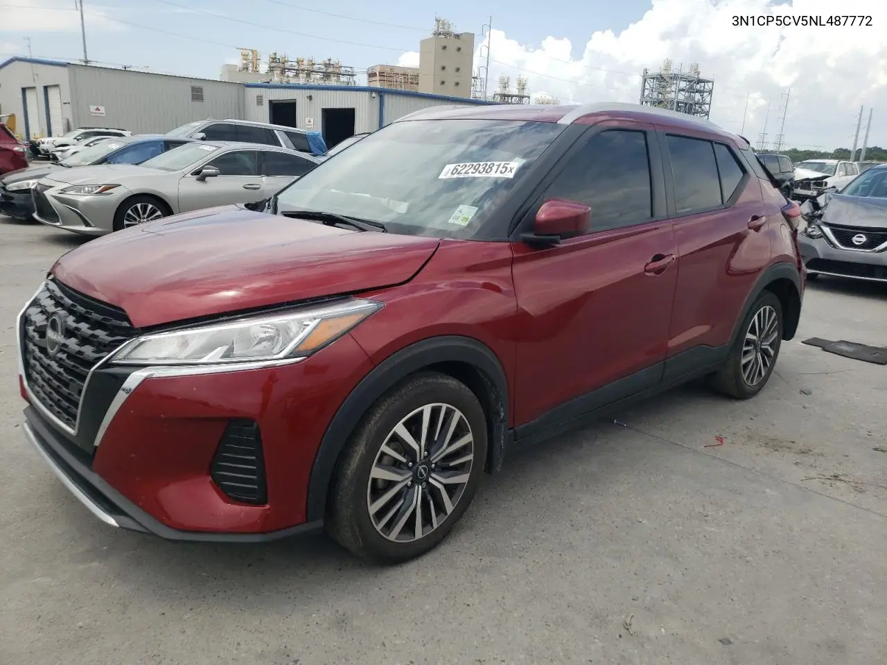 2022 Nissan Kicks Sv VIN: 3N1CP5CV5NL487772 Lot: 62293815