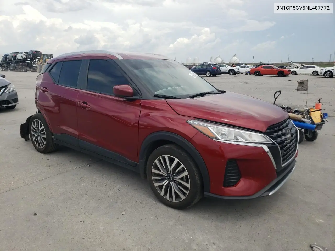 2022 Nissan Kicks Sv VIN: 3N1CP5CV5NL487772 Lot: 62293815