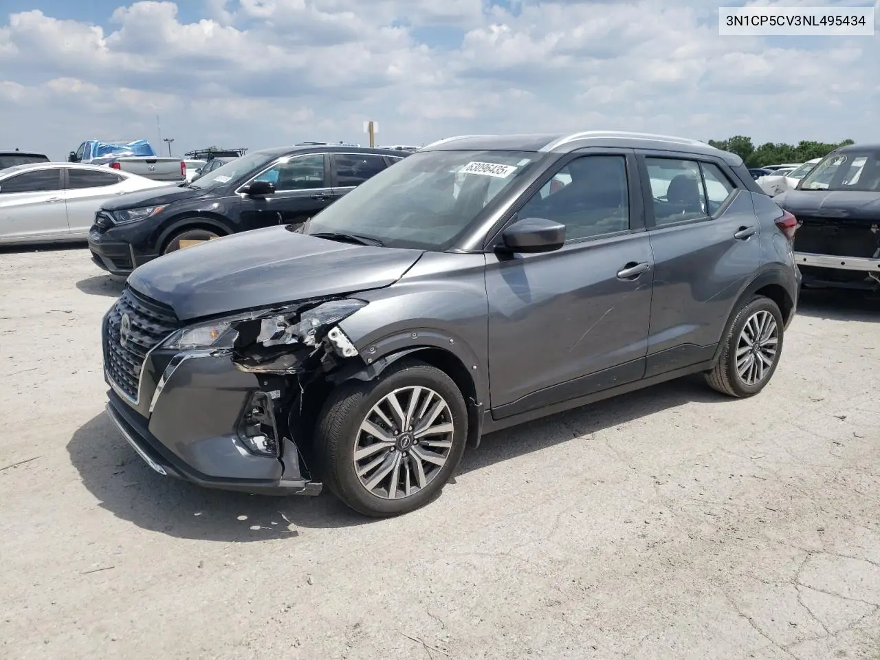 2022 Nissan Kicks Sv VIN: 3N1CP5CV3NL495434 Lot: 63096435