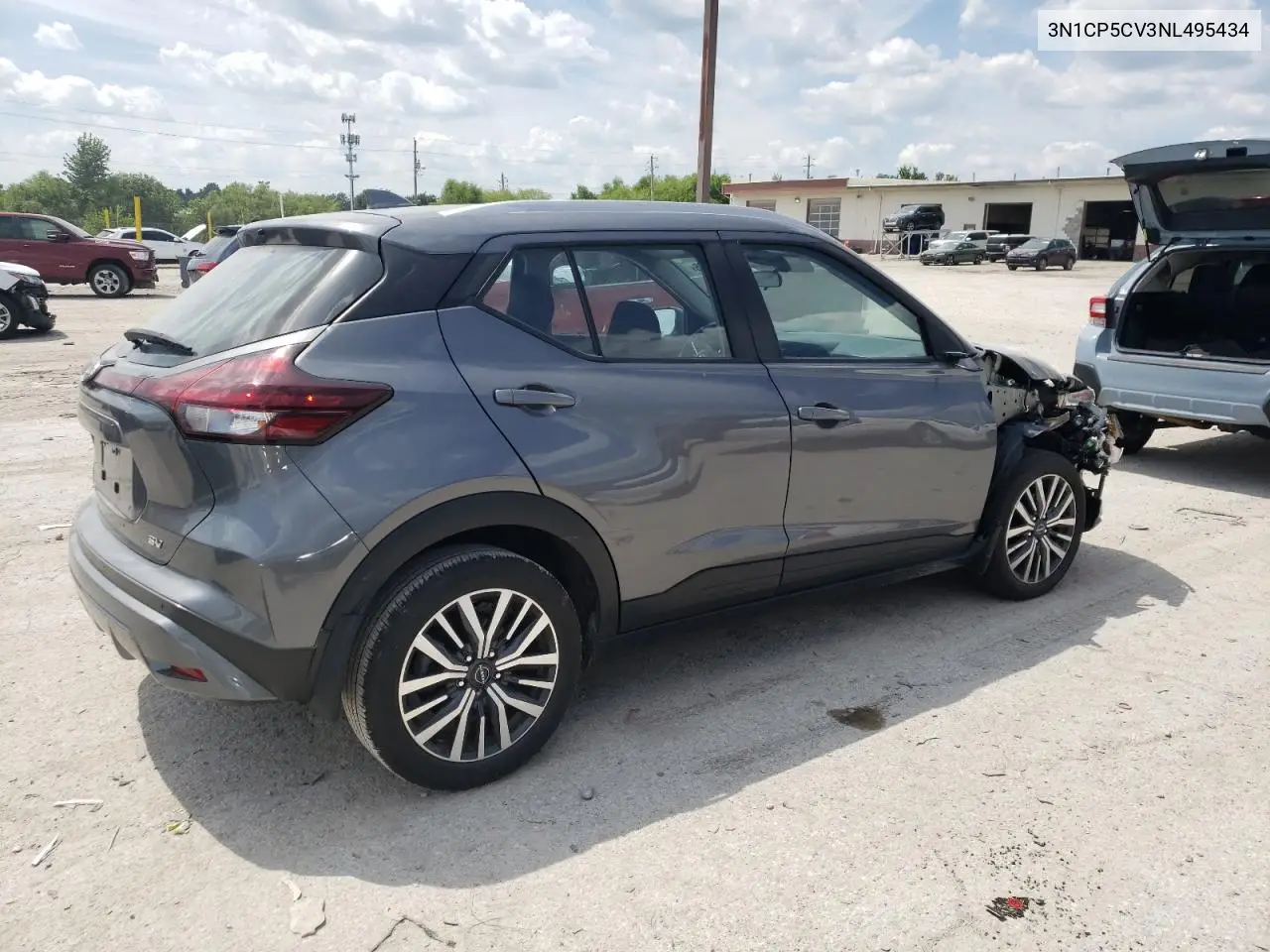 2022 Nissan Kicks Sv VIN: 3N1CP5CV3NL495434 Lot: 63096435