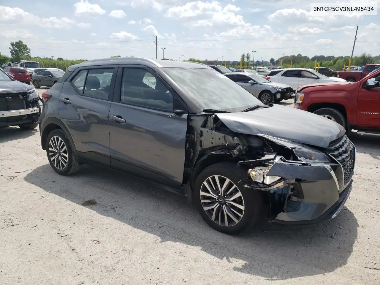 2022 Nissan Kicks Sv VIN: 3N1CP5CV3NL495434 Lot: 63096435