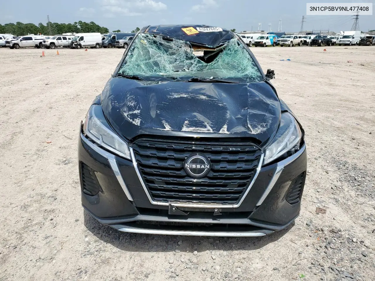 2022 Nissan Kicks S VIN: 3N1CP5BV9NL477408 Lot: 63247685