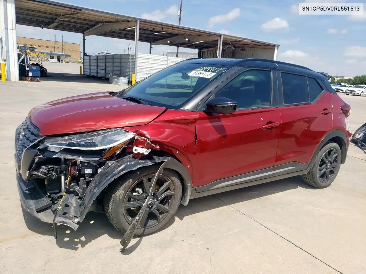 2024 Nissan Kicks Sr VIN: 3N1CP5DV0RL551513 Lot: 61998175