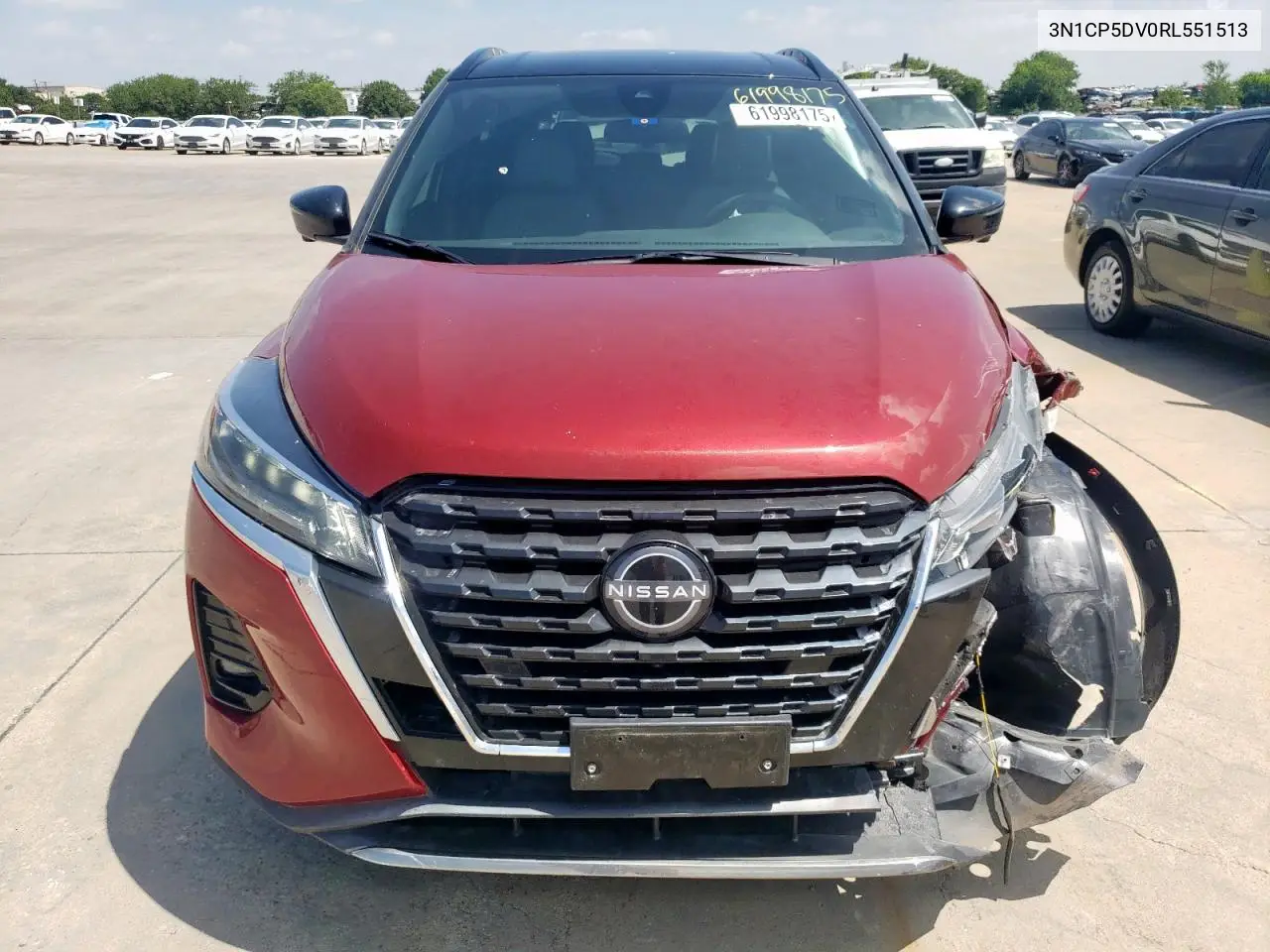 2024 Nissan Kicks Sr VIN: 3N1CP5DV0RL551513 Lot: 61998175
