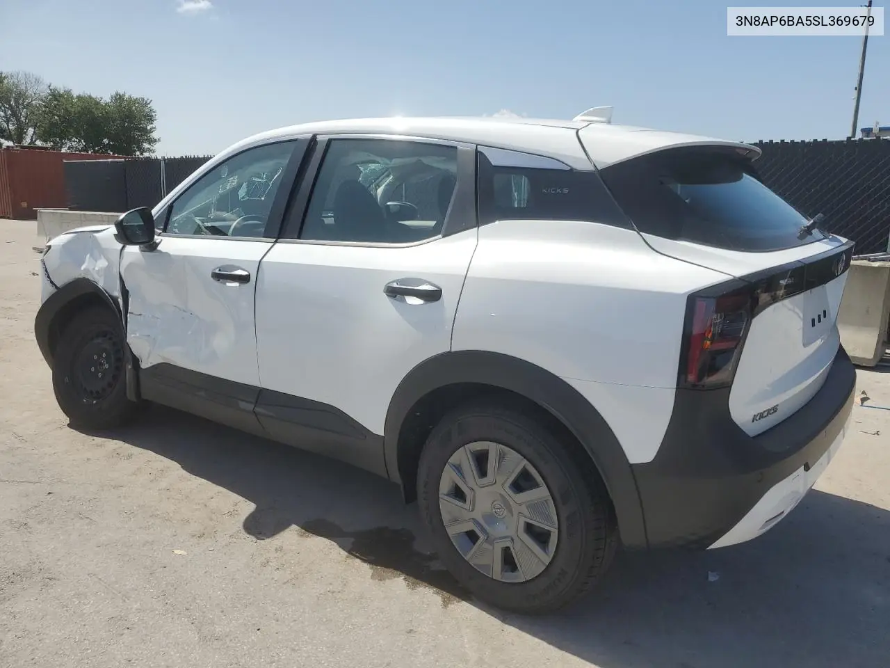2025 Nissan Kicks S VIN: 3N8AP6BA5SL369679 Lot: 62281445