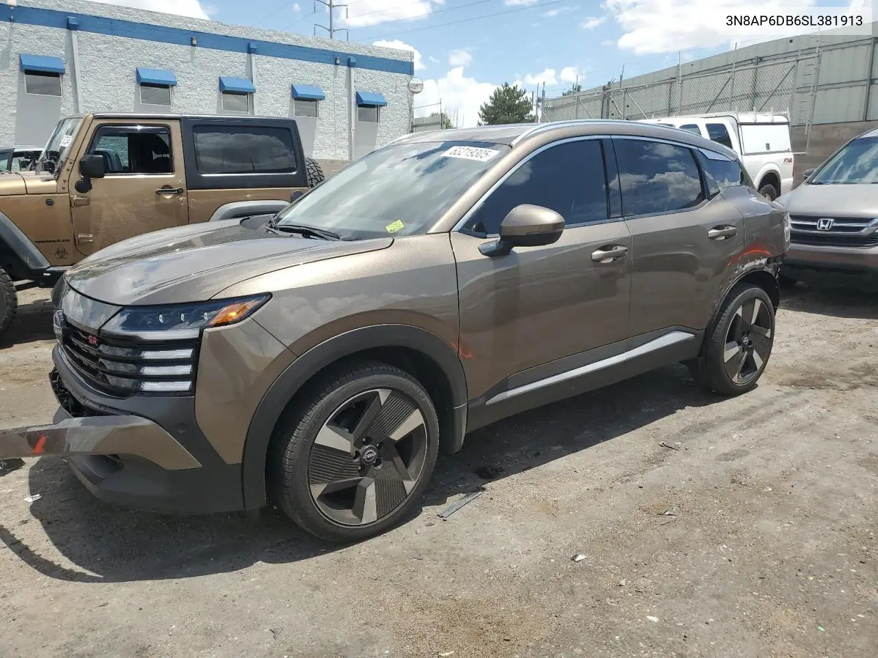 2025 Nissan Kicks Sr VIN: 3N8AP6DB6SL381913 Lot: 63219305