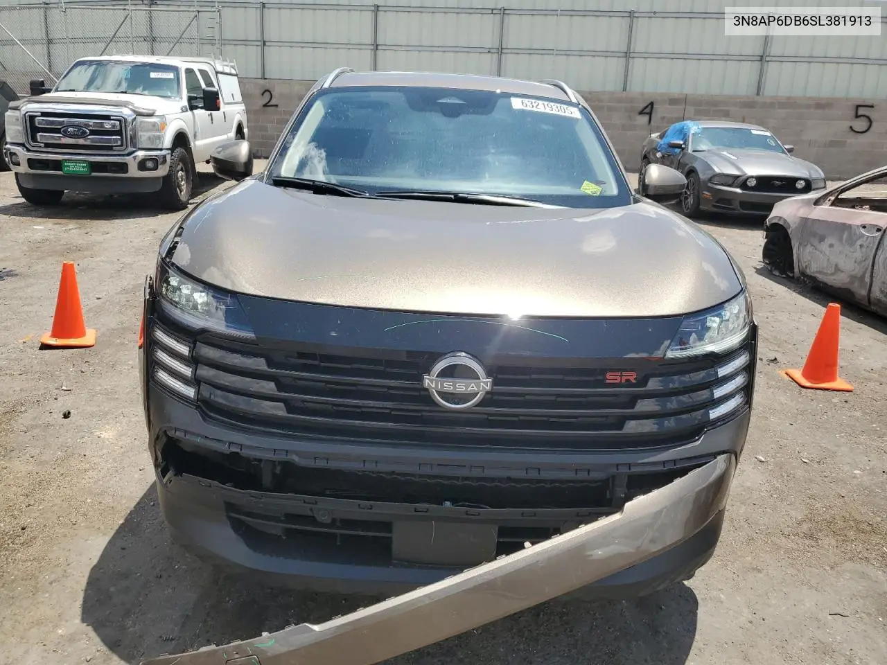 2025 Nissan Kicks Sr VIN: 3N8AP6DB6SL381913 Lot: 63219305