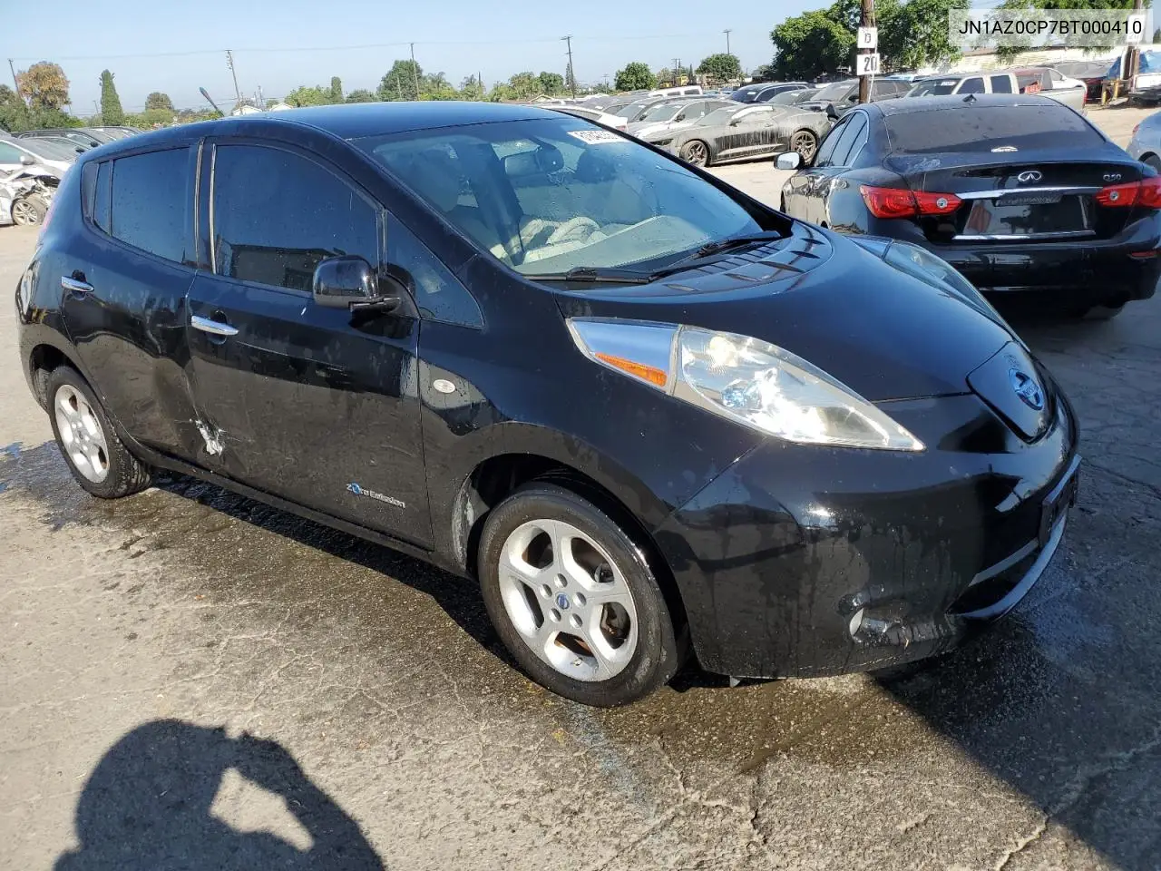 2011 Nissan Leaf Sv VIN: JN1AZ0CP7BT000410 Lot: 61842335