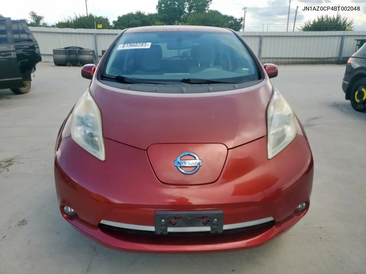 2011 Nissan Leaf Sv VIN: JN1AZ0CP4BT002048 Lot: 61960285