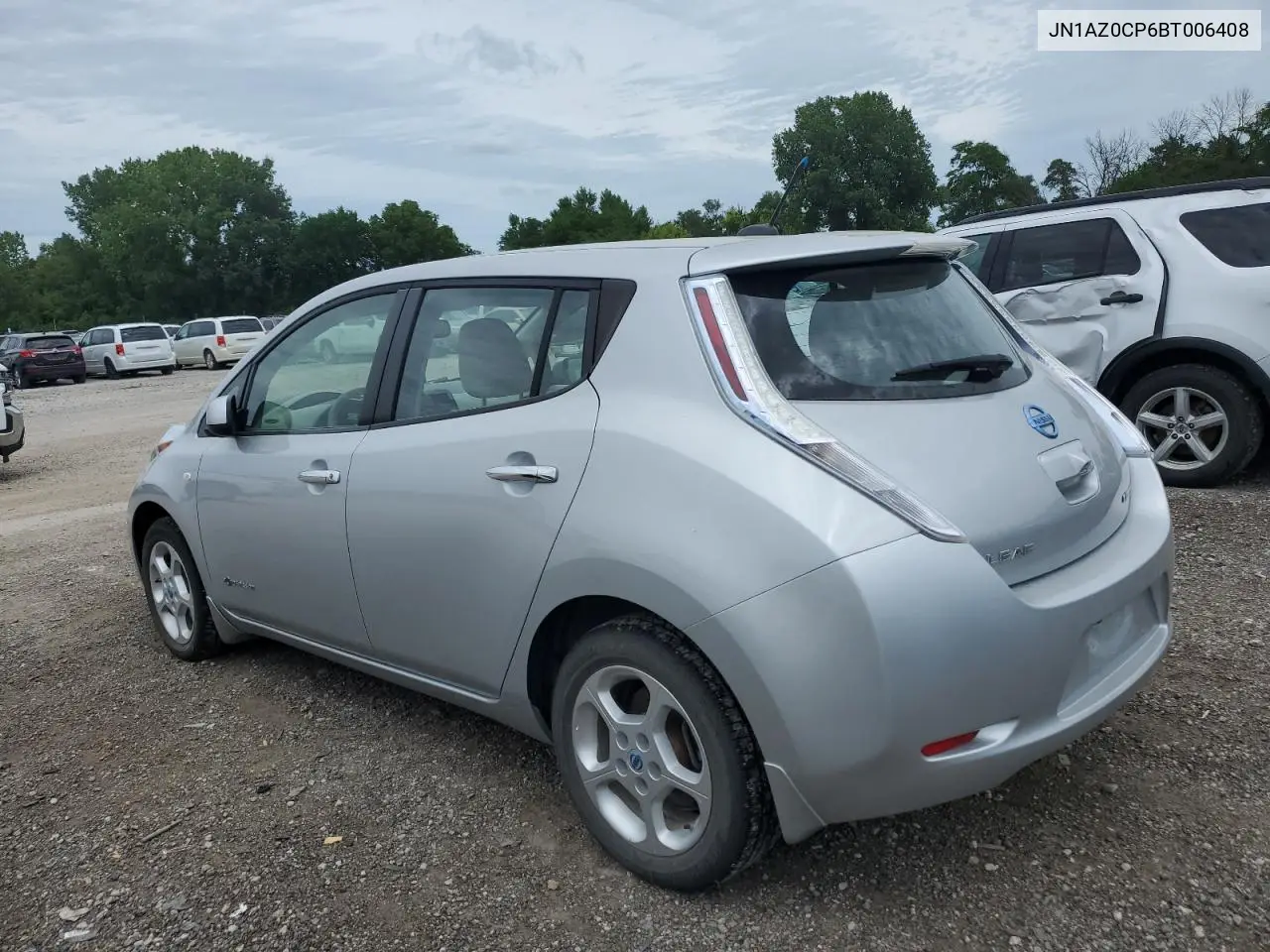 2011 Nissan Leaf Sv VIN: JN1AZ0CP6BT006408 Lot: 62917005