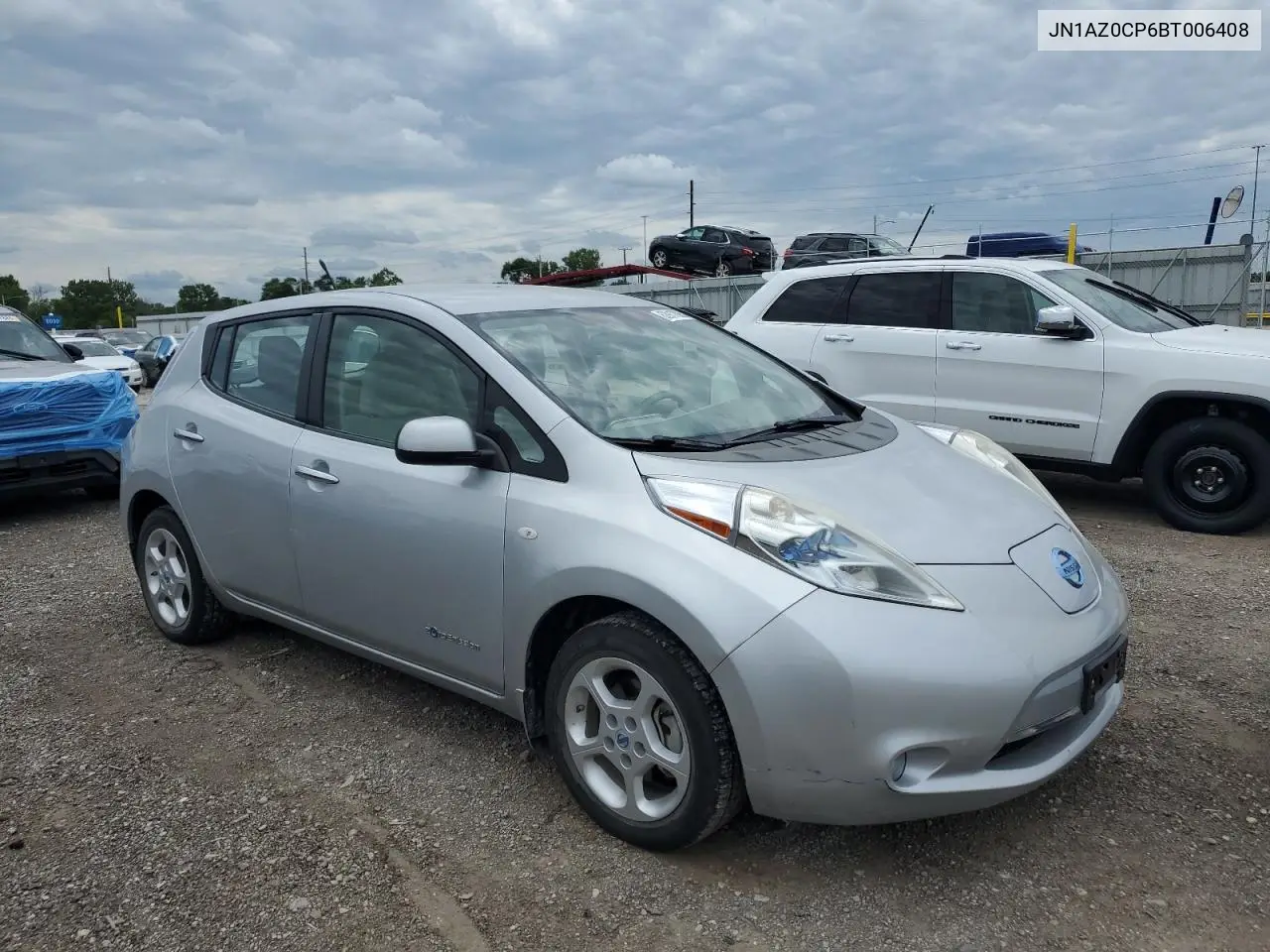 2011 Nissan Leaf Sv VIN: JN1AZ0CP6BT006408 Lot: 62917005