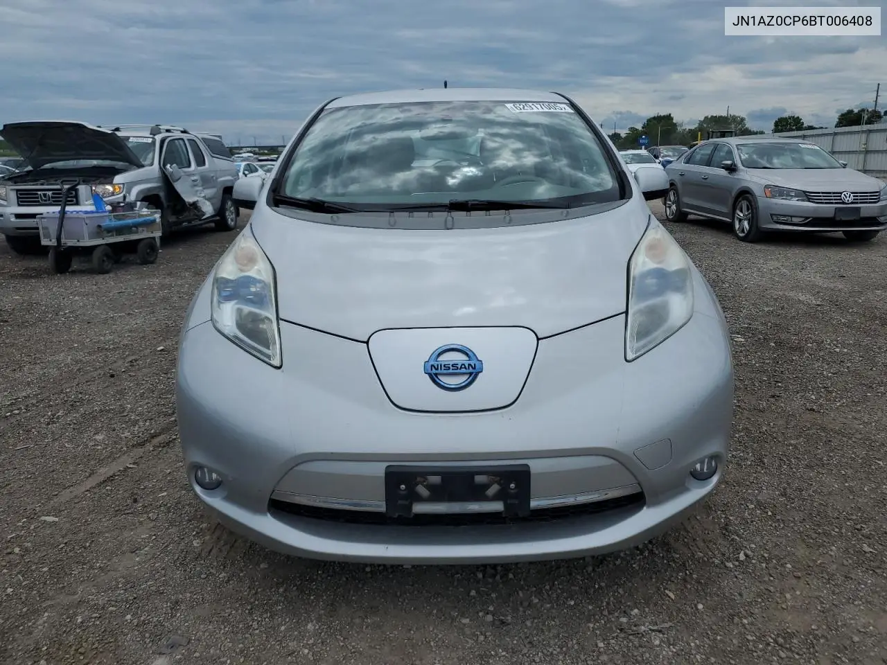 2011 Nissan Leaf Sv VIN: JN1AZ0CP6BT006408 Lot: 62917005