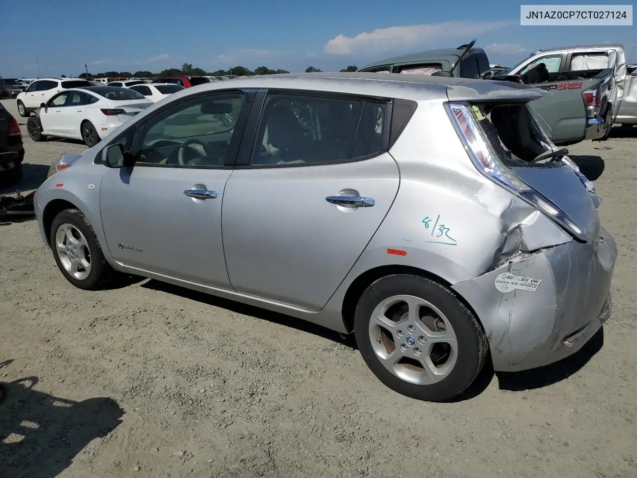 2012 Nissan Leaf Sv VIN: JN1AZ0CP7CT027124 Lot: 56902135