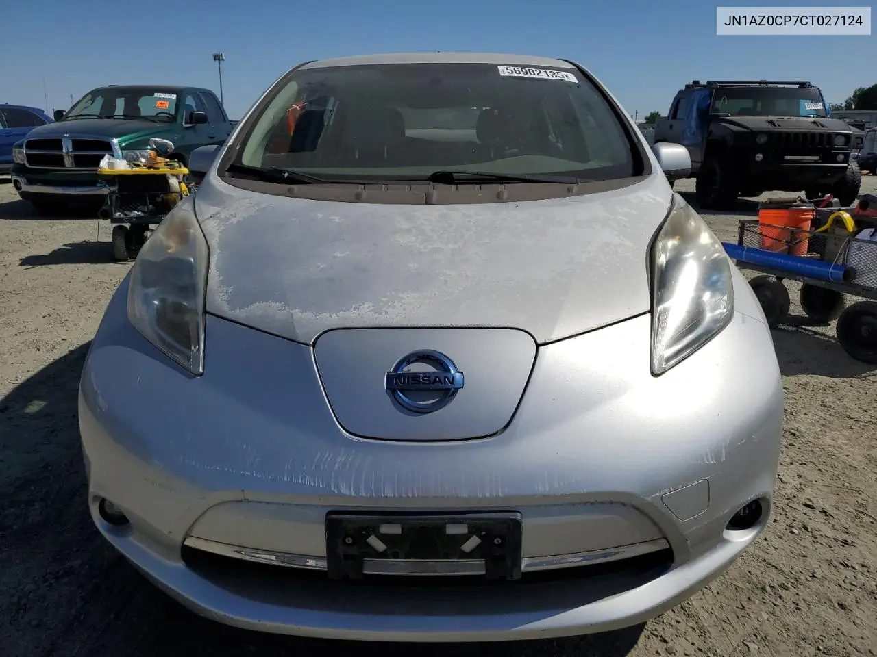 2012 Nissan Leaf Sv VIN: JN1AZ0CP7CT027124 Lot: 56902135