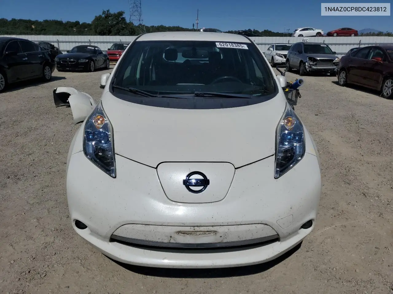 2013 Nissan Leaf S VIN: 1N4AZ0CP8DC423812 Lot: 62018385