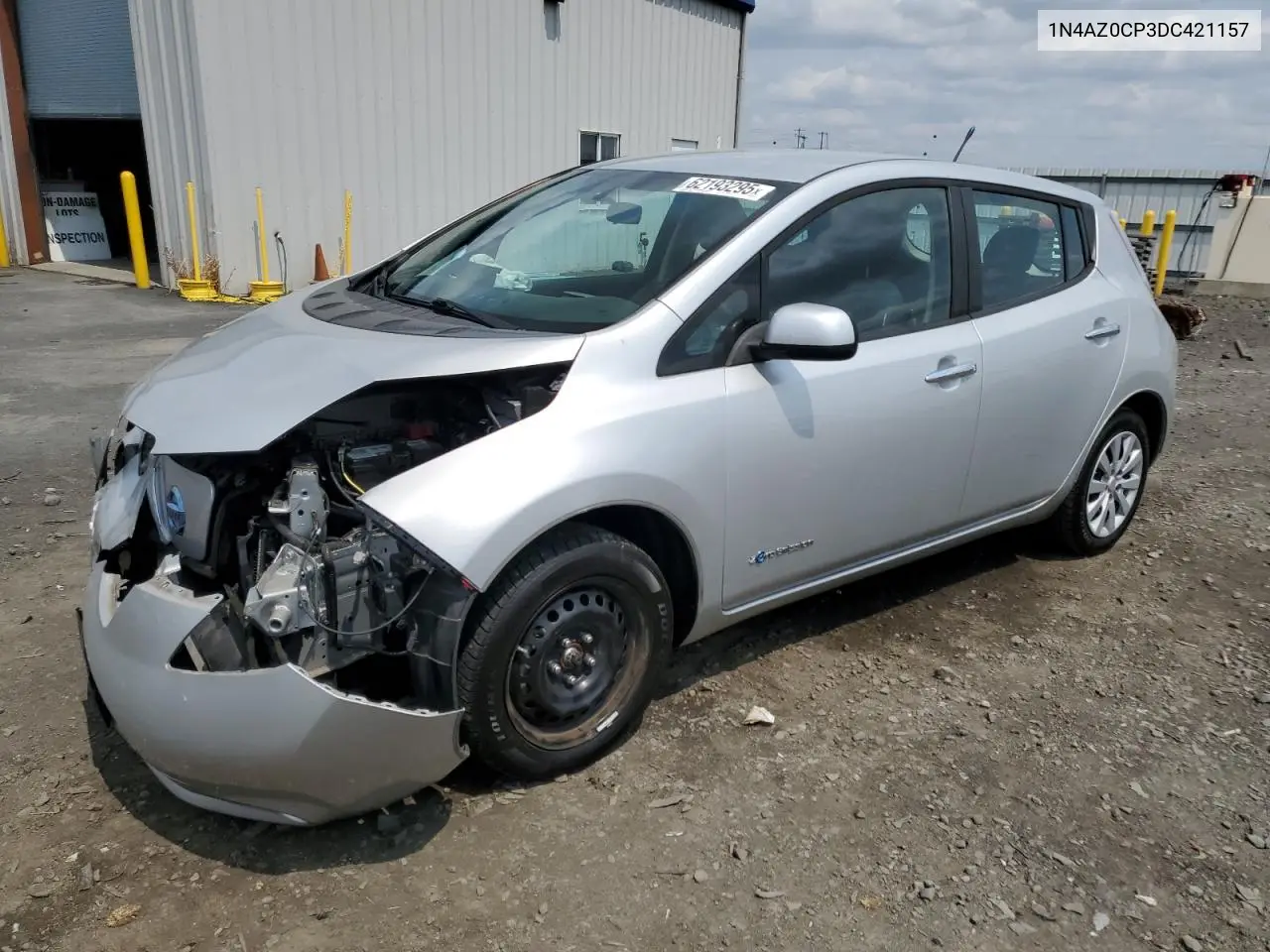 2013 Nissan Leaf S VIN: 1N4AZ0CP3DC421157 Lot: 62193295