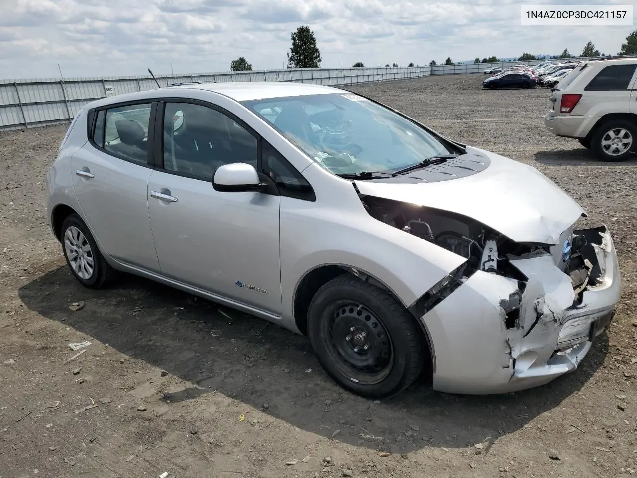 2013 Nissan Leaf S VIN: 1N4AZ0CP3DC421157 Lot: 62193295