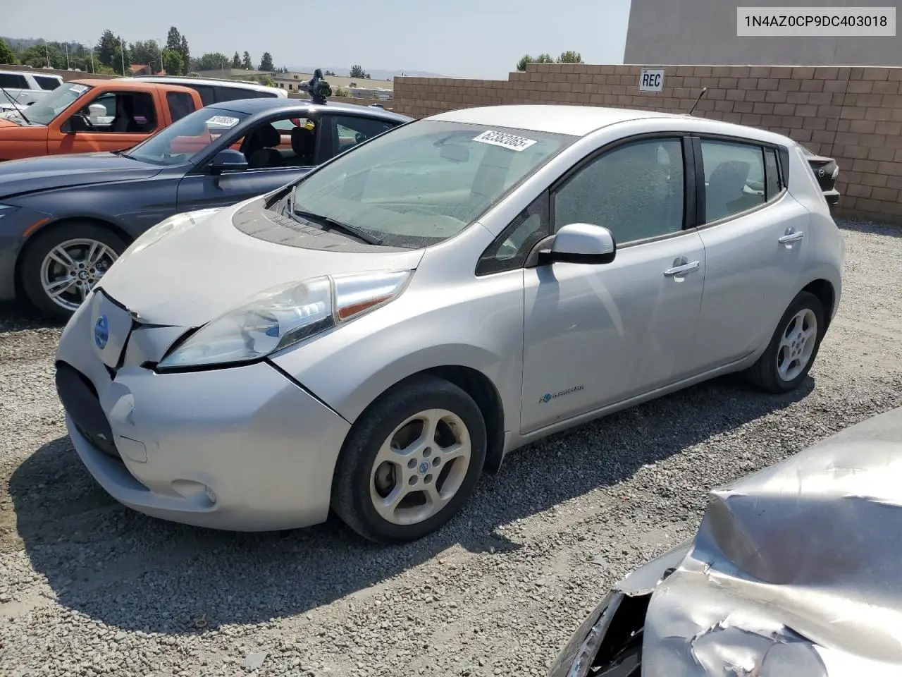 2013 Nissan Leaf S VIN: 1N4AZ0CP9DC403018 Lot: 62382065