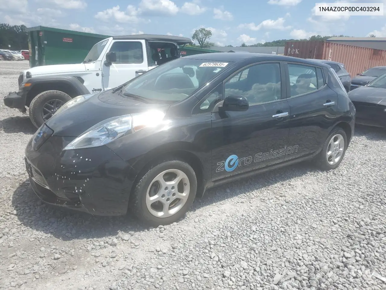 2013 Nissan Leaf S VIN: 1N4AZ0CP0DC403294 Lot: 62579635
