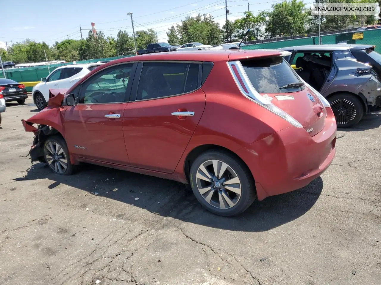 2013 Nissan Leaf S VIN: 1N4AZ0CP9DC407389 Lot: 62788405