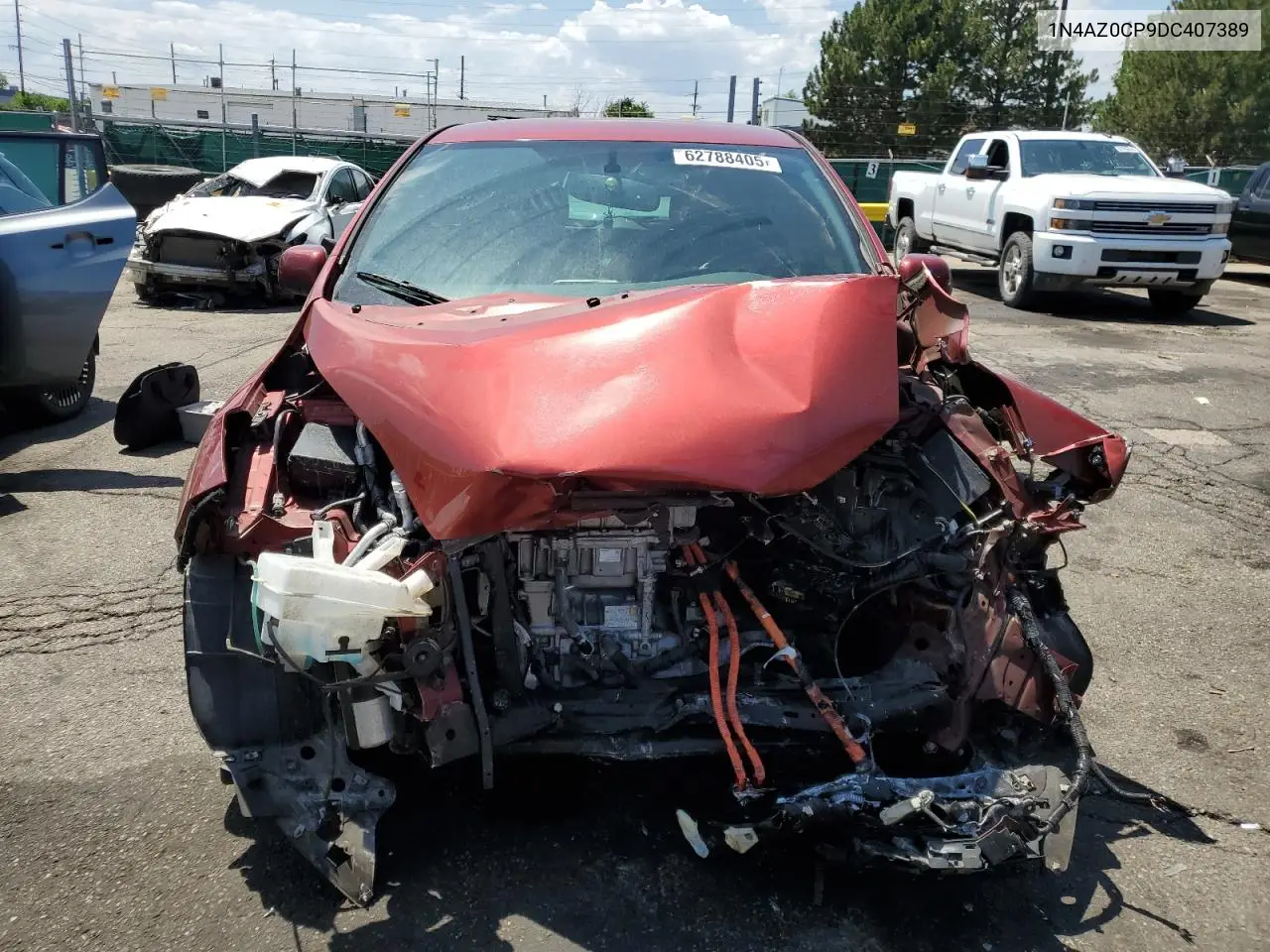 2013 Nissan Leaf S VIN: 1N4AZ0CP9DC407389 Lot: 62788405