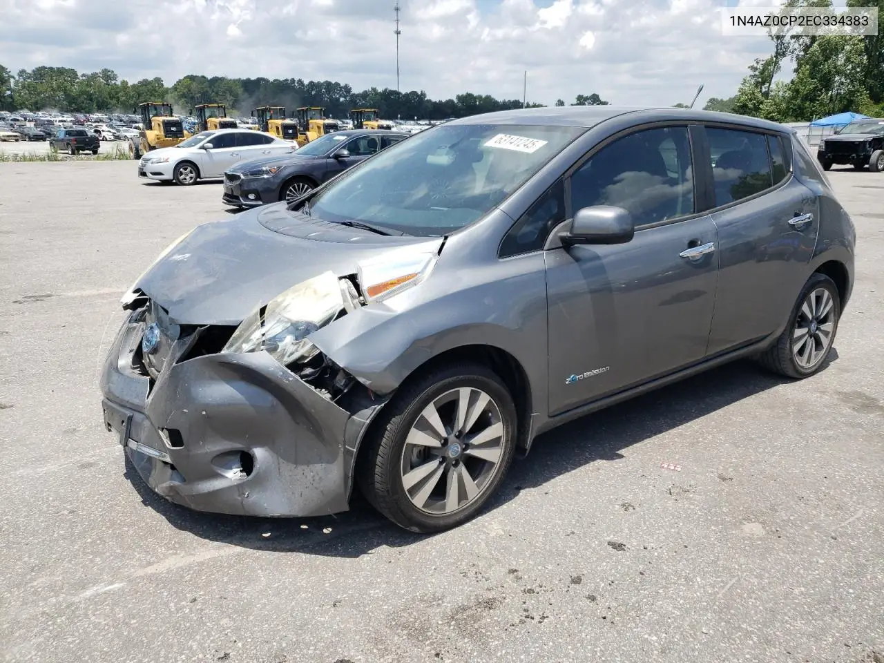 2014 Nissan Leaf S VIN: 1N4AZ0CP2EC334383 Lot: 63141245