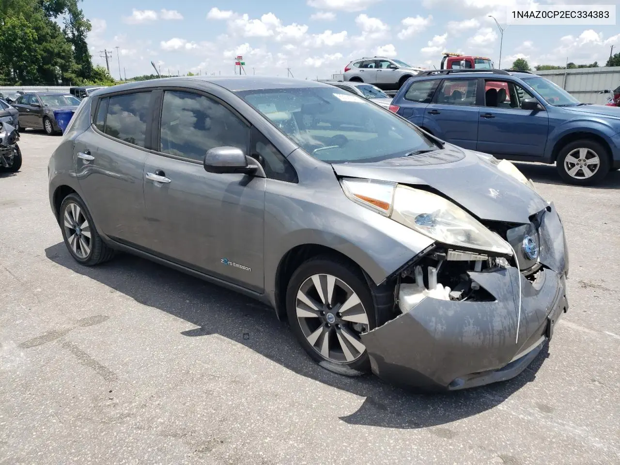 2014 Nissan Leaf S VIN: 1N4AZ0CP2EC334383 Lot: 63141245