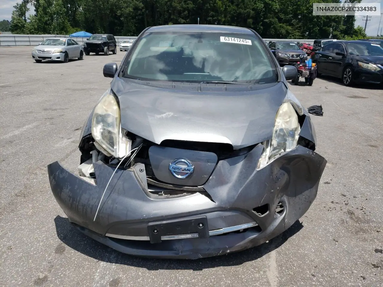 2014 Nissan Leaf S VIN: 1N4AZ0CP2EC334383 Lot: 63141245