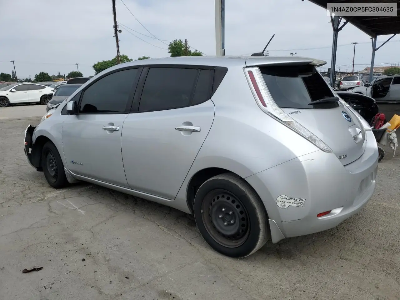 2015 Nissan Leaf S VIN: 1N4AZ0CP5FC304635 Lot: 62580045